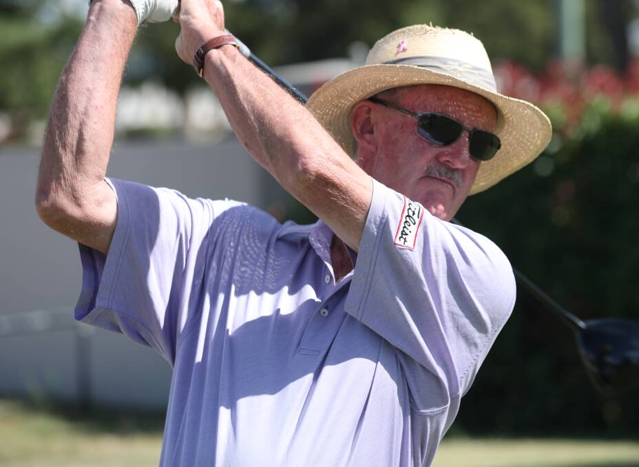 STOPPED SHORT: Tony Pryce was knocked out in the semis of Bathurst Golf Club's Leeholme Cup. Photo: PHIL BLATCH