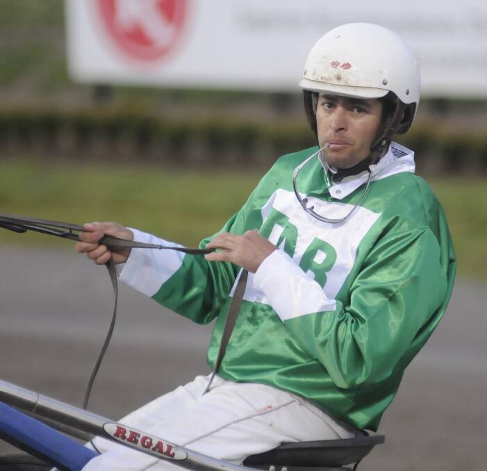 LOOK OUT: Barkway Arnold, which will have Nathan Hoy (pictured) in the driver's seat, was singled out as one to watch in Saturday's Country Series Final by fellow contender Steve Turnbull. Photo: CHRIS SEABROOK 090716ctrots2