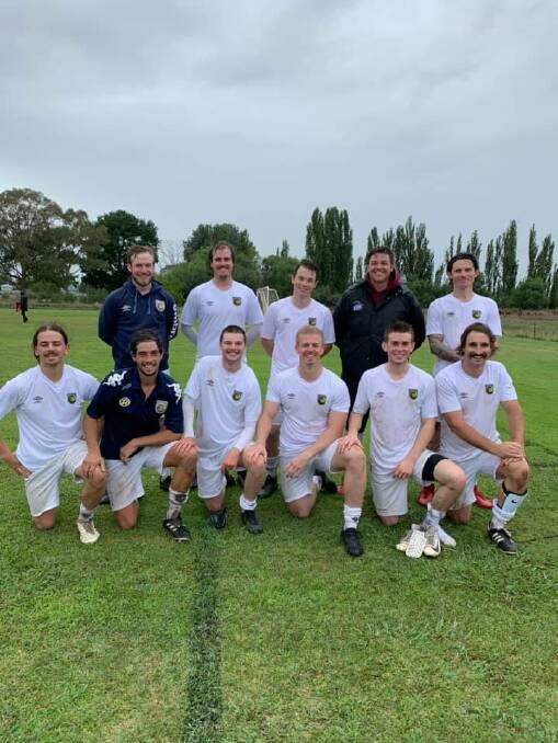 IDEAL PREPARATION: Western NSW players are all smiles following their trial win over Panorama FC on Sunday. Western have several more trial games to come this pre-season. Photo: WESTERN NSW FC FACEBOOK