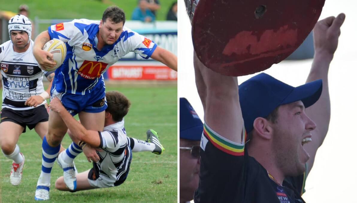 ENFORCERS: Dave Howard and Doug Hewitt were respectively big factors for St Pat's and Bathurst Panthers in premiership seasons.