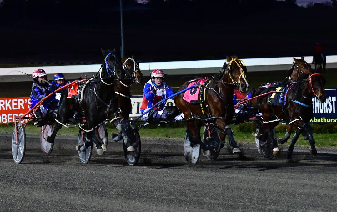 THE RUN HOME: Amanda Turnbull drives Carbaganoosh to victory in the opening race on Wednesday night. Photo: ALEXANDER GRANT