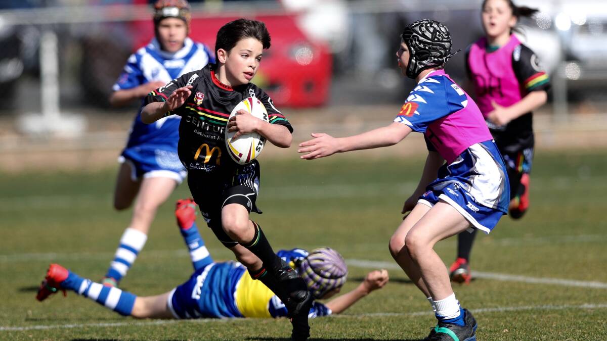 FINALS TIME: Riley Carter and the Bathurst Panthers under 11s will hunt for a grand final place this Saturday. Photo: PHIL BLATCH