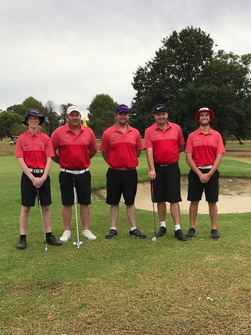IT'S COMING HOME: Bathurst's Central Western District Golf Association division one pennants team have brought their club back its first top tier title since 2012 after downing Forbes 4-1. Photo: CONTRIBUTED