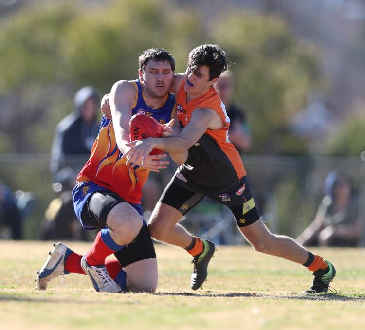 PROGRESS: Bathurst Giants might still be unable to do any tackle work at practice but they've still managed to get a lot out of their training sessions in the lead up to the season. Photo: PHIL BLATCH