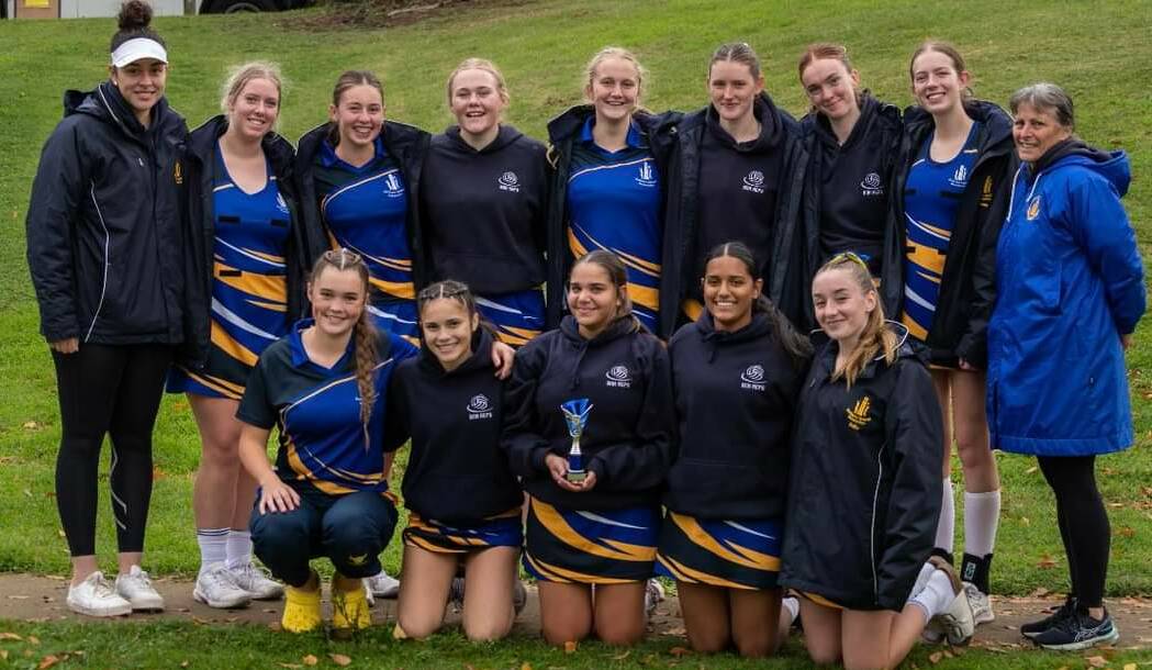 Bathurst's under 17s team finished third place in the Netball NSW Senior State Titles. Picture supplied.