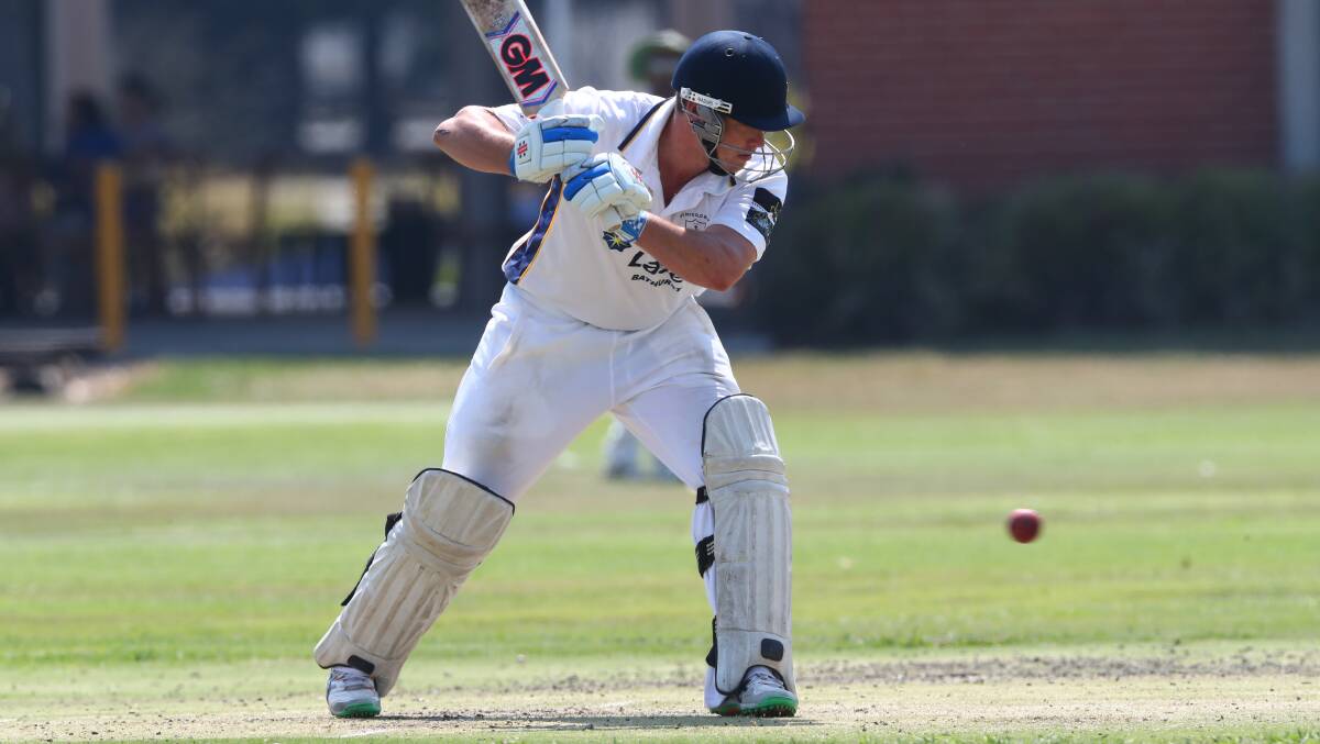FRONT FOOT START: St Pat's Old Boys captain Adam Ryan is looking forward to a new Bathurst District Cricket Association first grade season as his team hopes to go one spot better than their 2017-18 performance. Photo: PHIL BLATCH