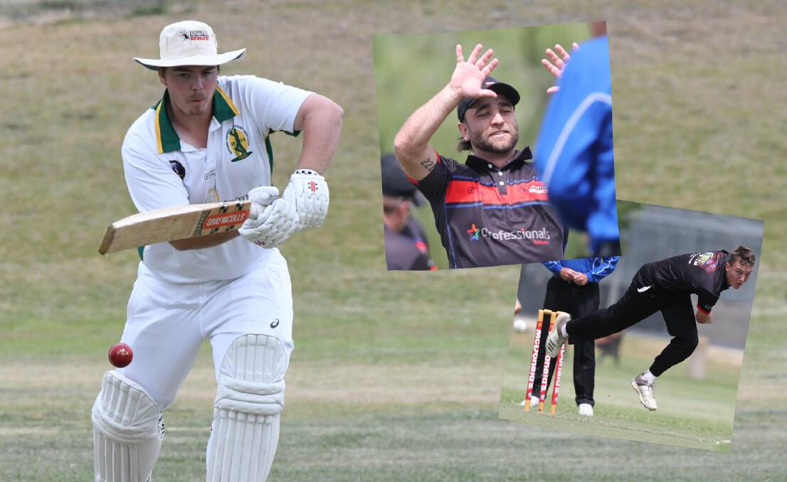 WHAT A DAY: Mark Day hit an unbeaten 83 for Bathurst City in a century partnership alongside John Rudge. Joey Coughlan and Tom Lynch both picked up wickets. Photos: CHRIS SEABROOK AND PHIL BLATCH