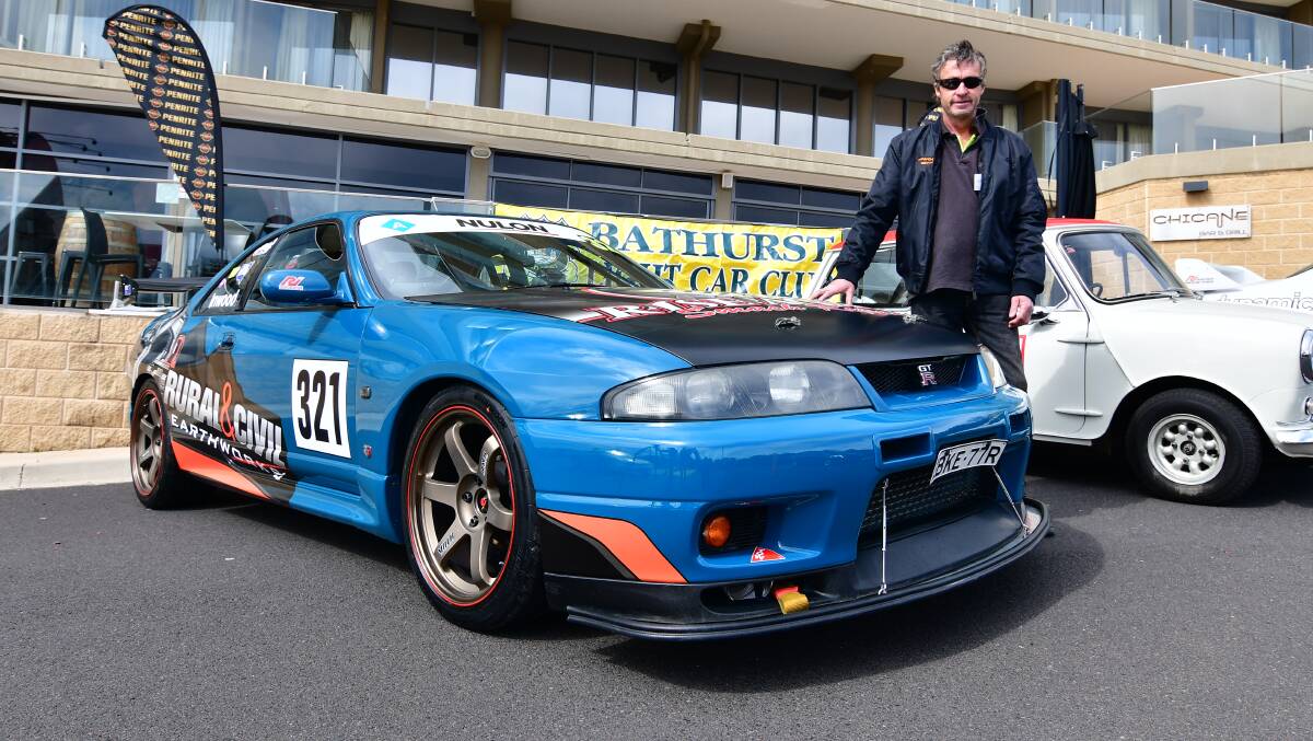 HOME CITY HOPE: Bathurst's Stuart Inwood with his Nissan Skyline he may enter in this year's Australian Hillclimb Championships at Mount Panorama. Photo: ALEXANDER GRANT