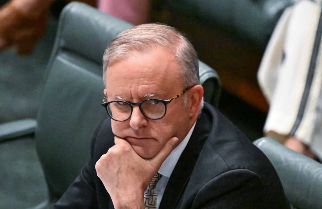 Prime Minister Anthony Albanese was sharply critical of social media platforms which abrogated their social responsibilities. Picture by Elesa Kurtz 