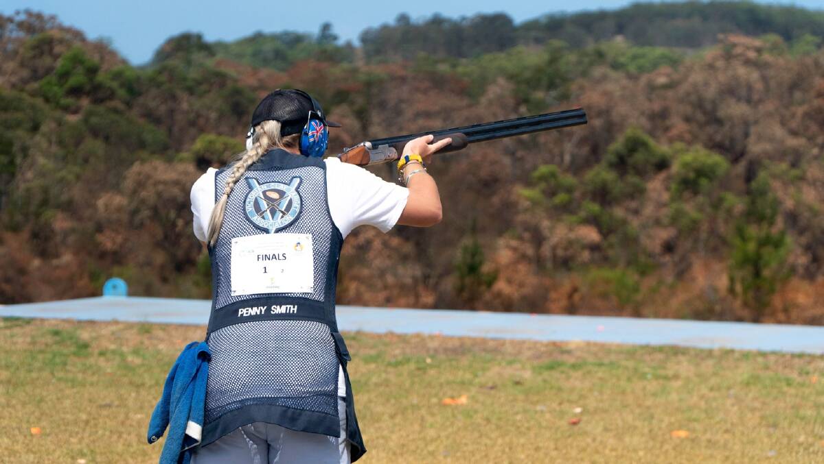 Taking aim: Bookaar's Penny Smith is leading the race for the Tokyo Olympics selection in the women's trap. Picture: Supplied