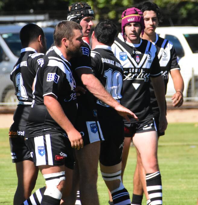The Cowra Magpies reserve grade squad in action last year. The club will be fielding a first grade side in 2022. 