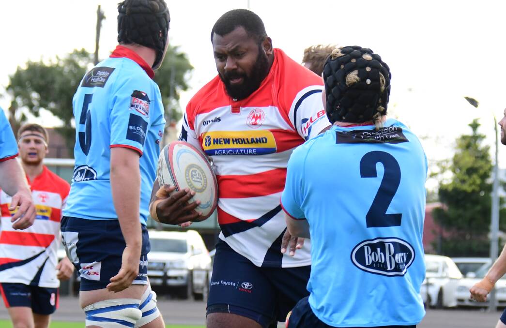 IMPACT: Cowra will be without star prop Joe Dakuitoga on Saturday, as he is part of the NSW Country Cockatoos representative squad. Photo: AMY McINTYRE