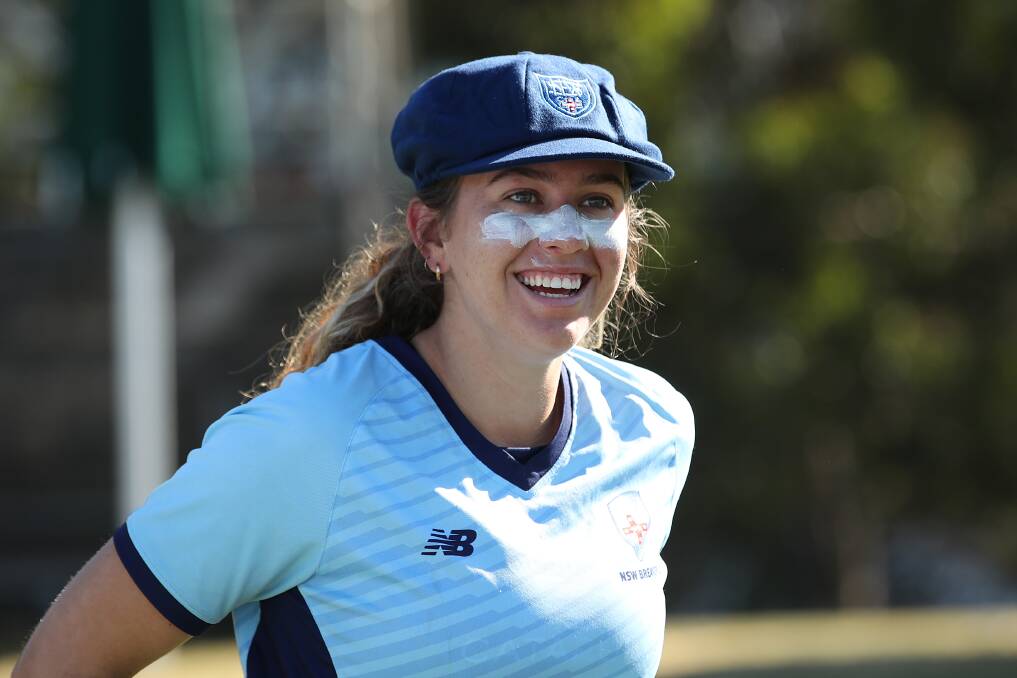 Dubbo's Emma Hughes made her debut for the NSW Breakers last season. Picture: Getty Images via Cricket NSW