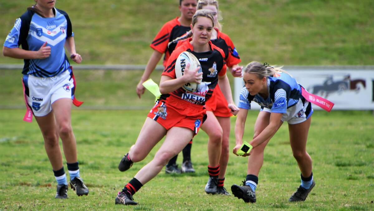 Parkes star Jorja Simpson will be one of a number of Rams players to watch at the Lisa Fiaola Cup carnival next week. Picture by Jenny Kingham