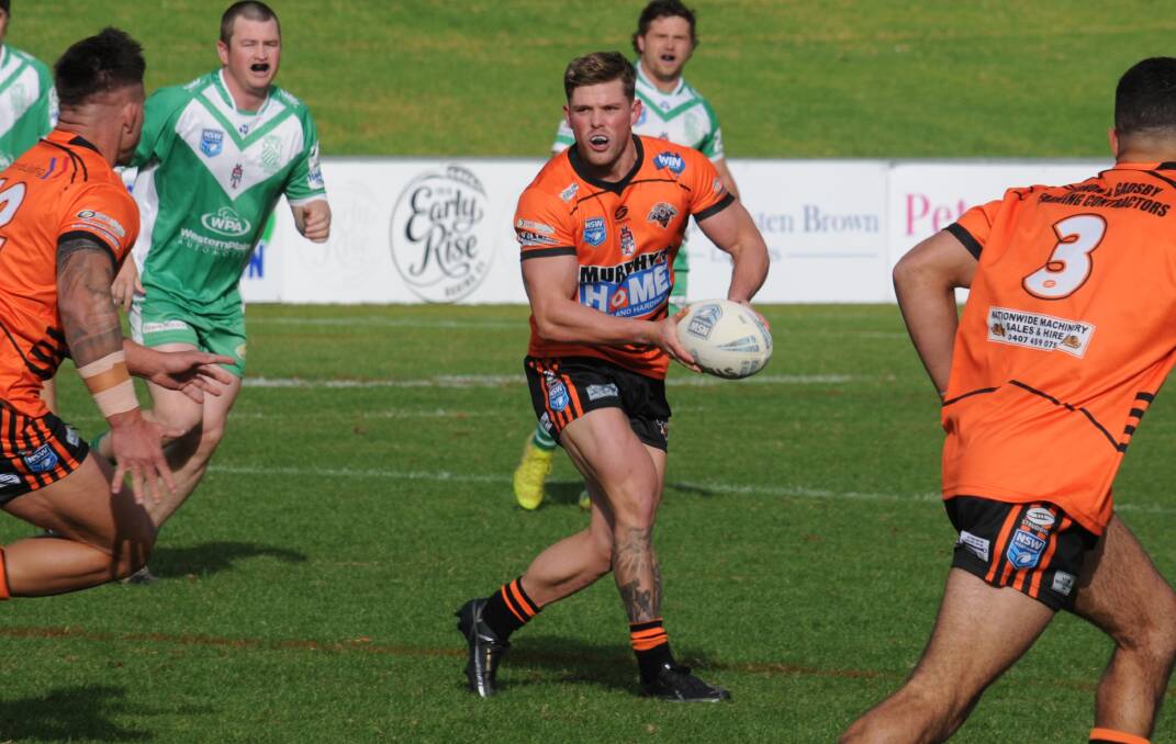 Josh Bermingham is quickly making an impact after joining the Nyngan Tigers last month. Picture: Nick Guthrie