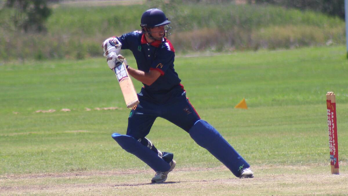 WORKING: Nic Broes was one of Western's best at Narrabri, making runs and taking wickets. Photo: THE COURIER