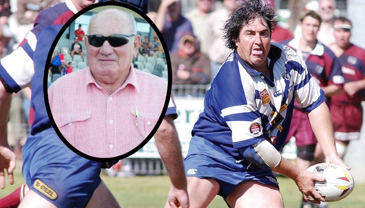HONOUR CONTINUES: Dave Scott and (inset) Bob Weir will remain a key part of rugby league tradition in the western area for years to come.