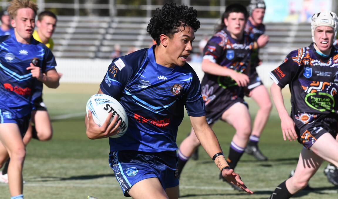 Zeik Selwood was an under 16s star who's stepped up to the 18s with Orange Hawks this year. Picture by Jude Keogh