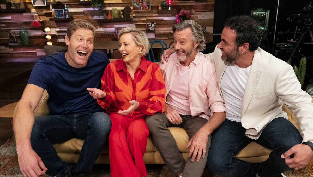 The fab four of The Living Room - Dr Chris Brown, Amanda Keller, Barry Du Bois and Miguel Maestre. Photo supplied
