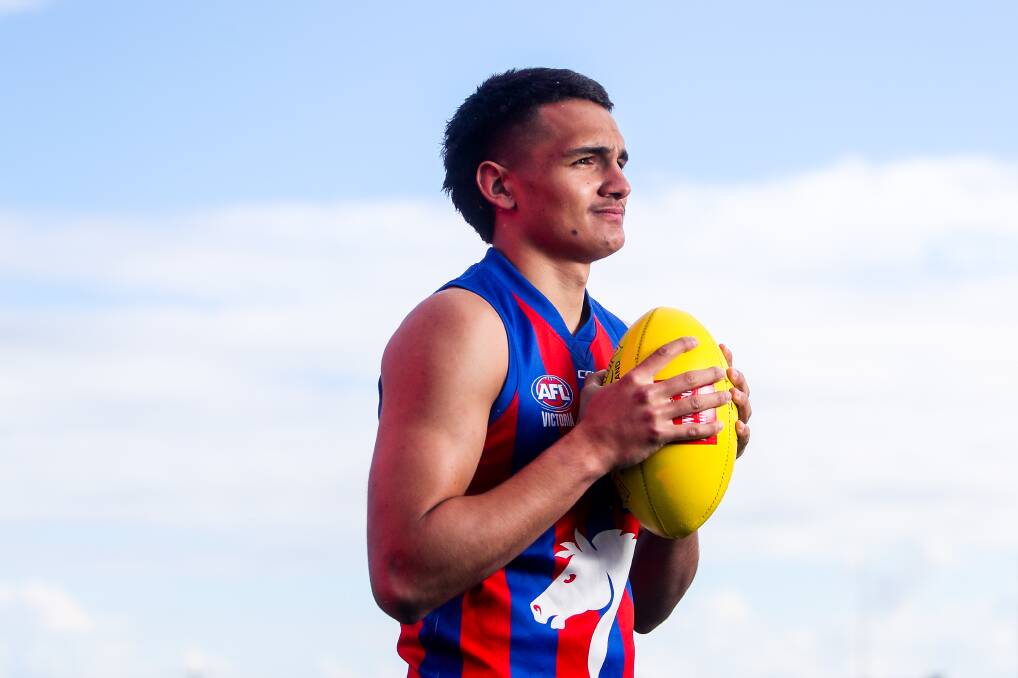 PICK ME: Jamarra Ugle-Hagan, who hails from Framlingham near Warrnambool, is one of Oakleigh Chargers' draft contenders. Picture: Morgan Hancock