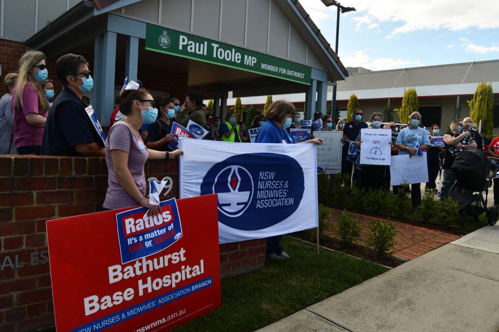 IN PHOTOS: Nurses and midwives go on strike in Bathurst.