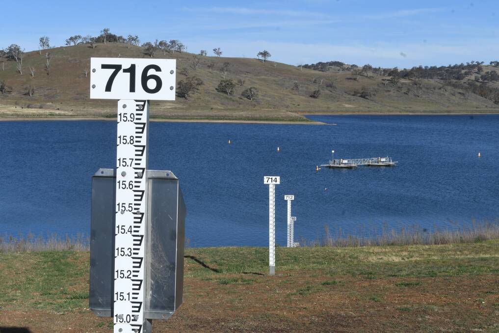 FILE PHOTO: The Chifley Dam level dropped to 28.5 per cent this week and if it reaches 25 per cent, it will trigger the next level of water restrictions. 