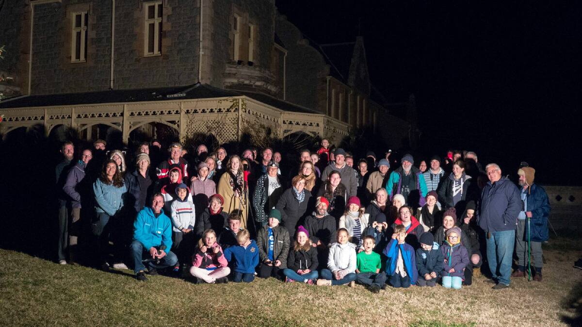 GOOD CROWD: Around 100 people were at Abercrombie House on Wednesday night for the Guinness World Record attempt. Photo: SUPPLIED