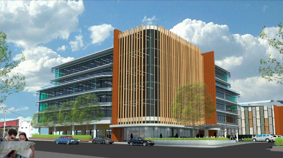ARTIST IMPRESSION: The Bathurst Integrated Medical Centre is proposed to be built on the old Clancy Motors site in Howick Street. 