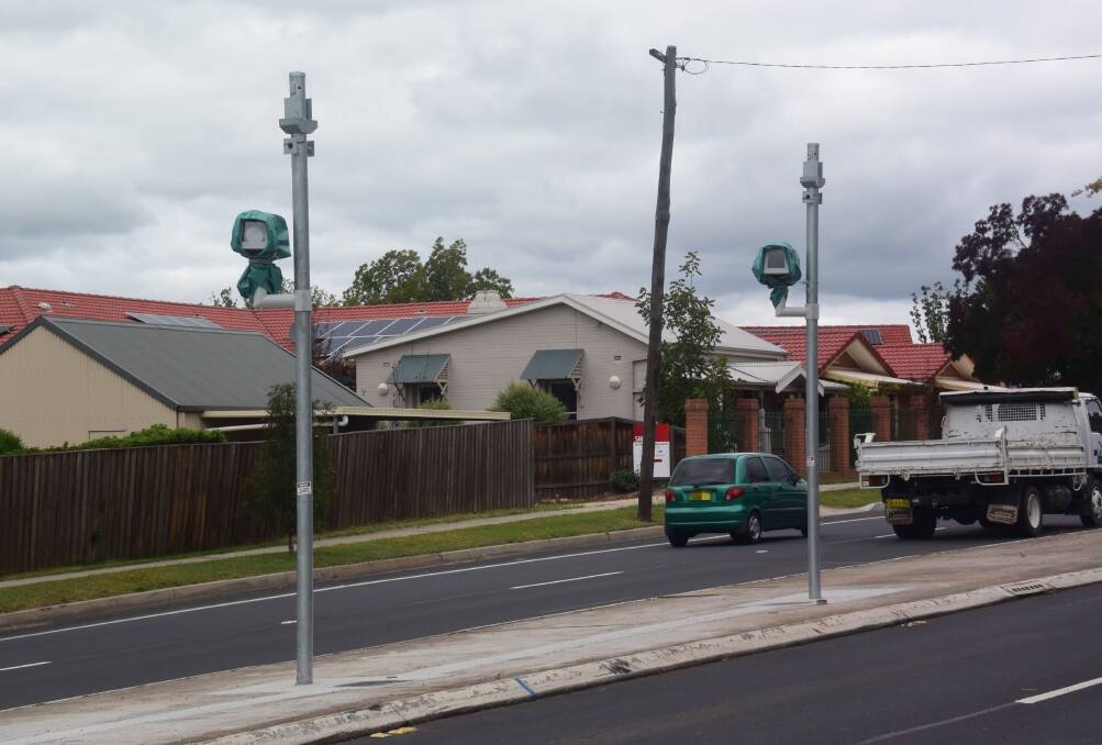 ALMOST READY: Red-light speed cameras have been installed on Stewart Street. 040620rccam2