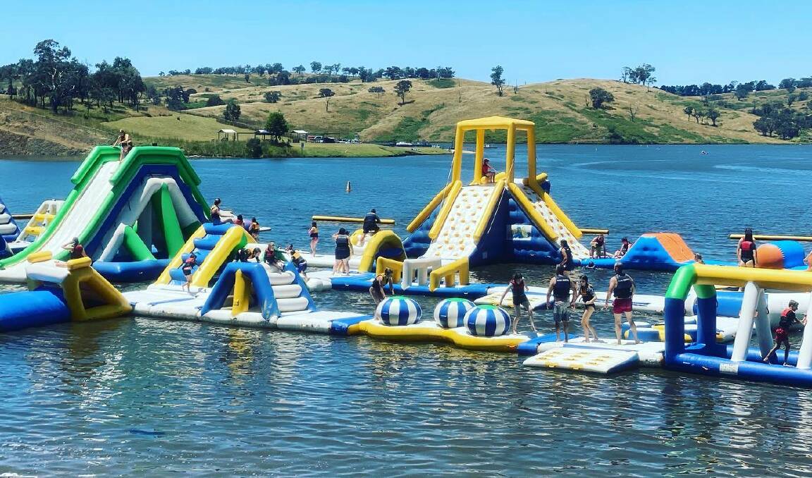 The Bathurst Aqua Park was busy over the Christmas period. Picture supplied 