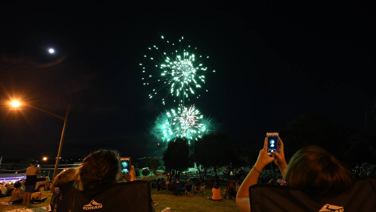 BIG BANG: A 10-minute long family fireworks display will conclude New Year's Eve Party in the Park again this year at the Adventure Playgound. Photo: CHRIS SEABROOK 123117cnye18
