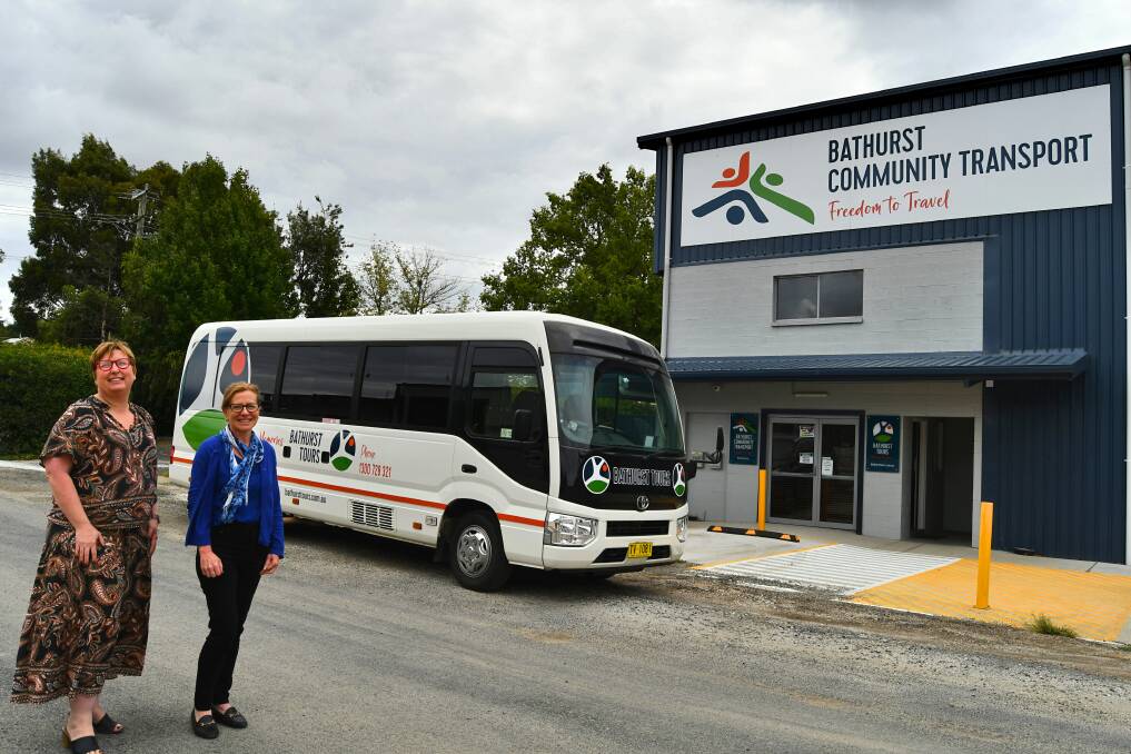 Bathurst Community Transport chief executive officer Kathryn Akre and tours manager Domino Houlbrook-Cove. Picture by Rachel Chamberlain