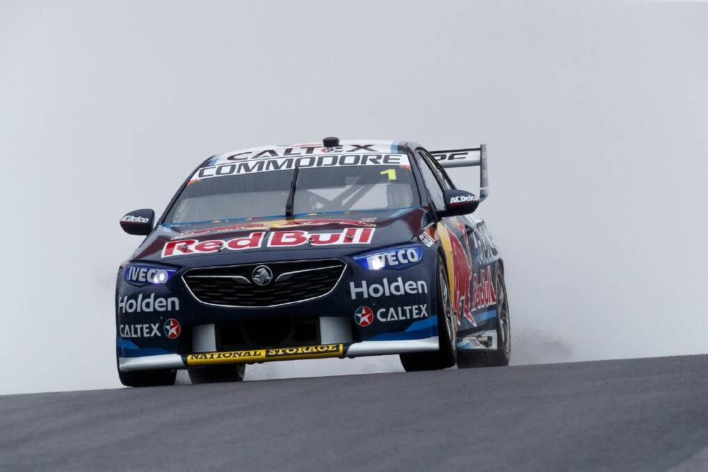 FRONT ROW: Jamie Whincup will start from position two on the grid after his performance in Saturday's top 10 shootout.