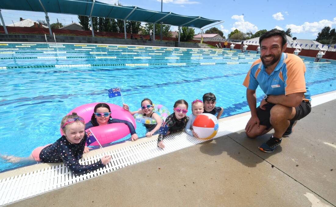 TRADITION: Manning Aquatic Centre manager Oliver Barclay is ready to celebrate Australia Day by the pool. Photo: CHRIS SEABROOK 011321caustday