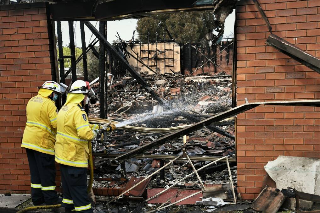 IN PHOTOS: Fire totally destroys Kingdom Hall of Jehovah's Witnesses. 