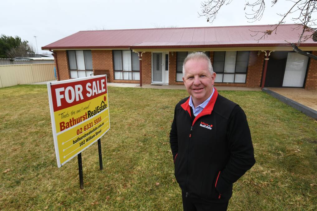 POSITIVE: Bathurst Real Estate's Mick Whittaker at an Eglinton property that saw increased interest after the federal election. Photo: CHRIS SEABROOK 