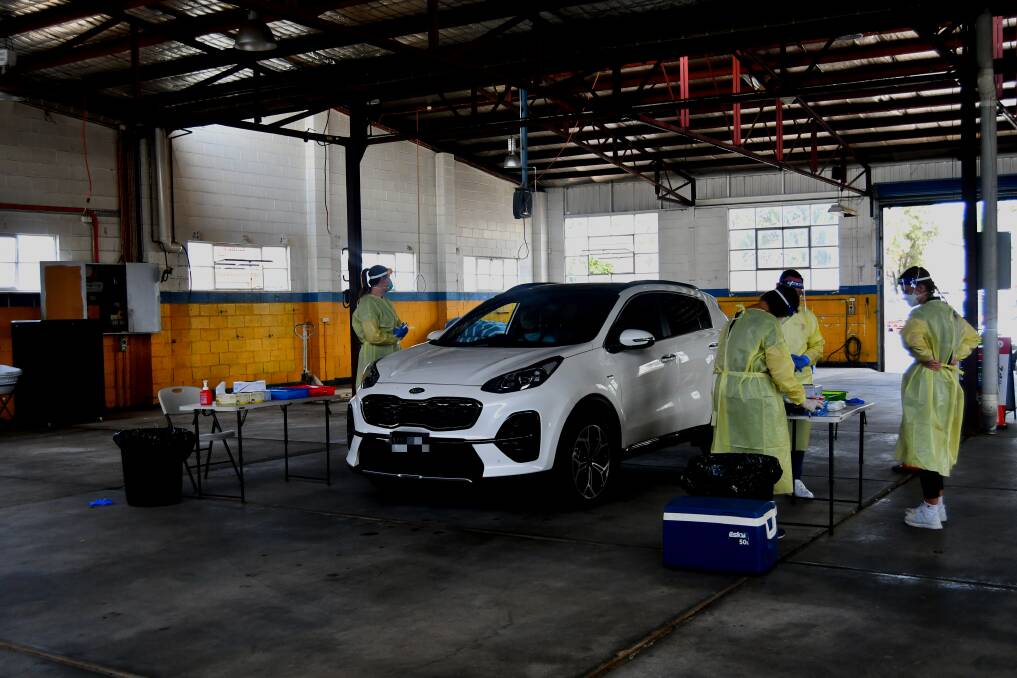GET A TEST: A drive-through testing clinic is available at the former Clancy Motors site in Howick Street. 