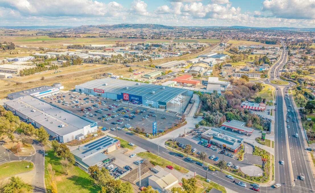 An aerial view of the HomeCentre Bathurst complex in Pat O'Leary Drive, Kelso. Picture supplied