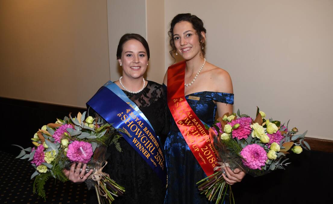 A CUT ABOVE: Jessica Corse, 22, is the 2018 Miss Showgirl, while Sarah Driver, 17, was named runner up. Photo: CHRIS SEABROOK 040718csgirl1