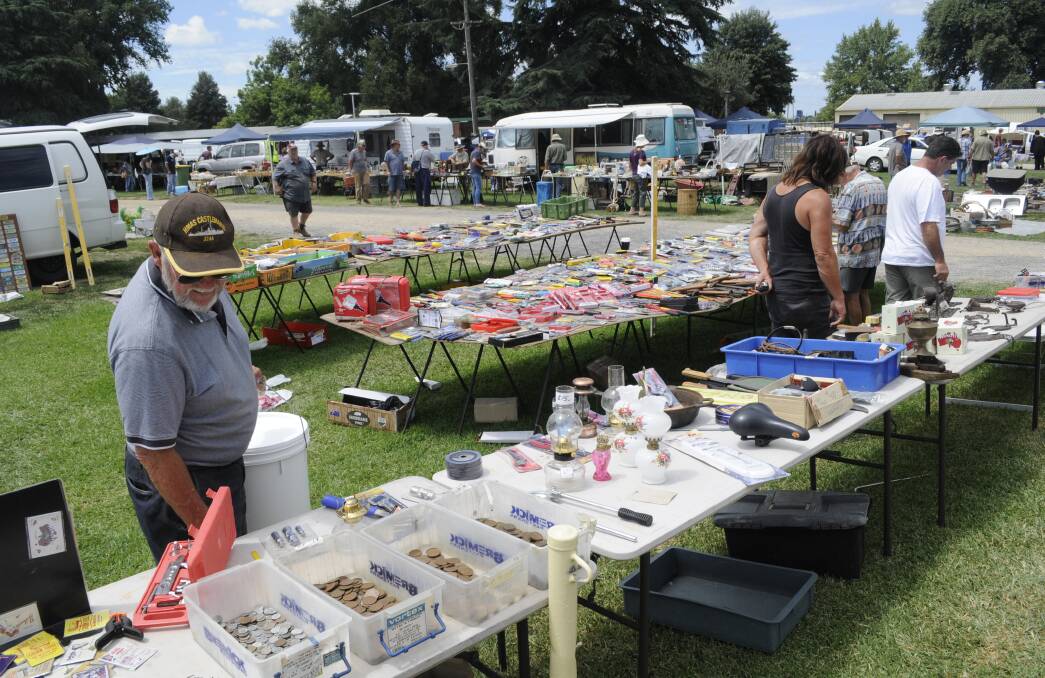 SOMETHING FOR EVERYONE: There is always a wide range of items up for sale at the Bathurst Swap Meet. 