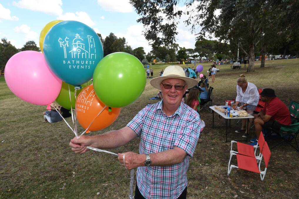 LET'S CELEBRATE: Mayor Graeme Hanger in Victoria Park on Sunday, ready for a big night of celebration at the annual Party in the Park. Photo: CHRIS SEABROOK 123117cparty