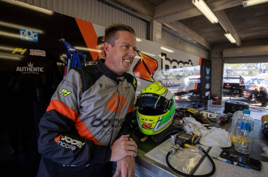 STAYING ON: Supercars driver James Courtney, and his sponsor Boost Mobile, will remain with Tickford Racing in 2021. 
