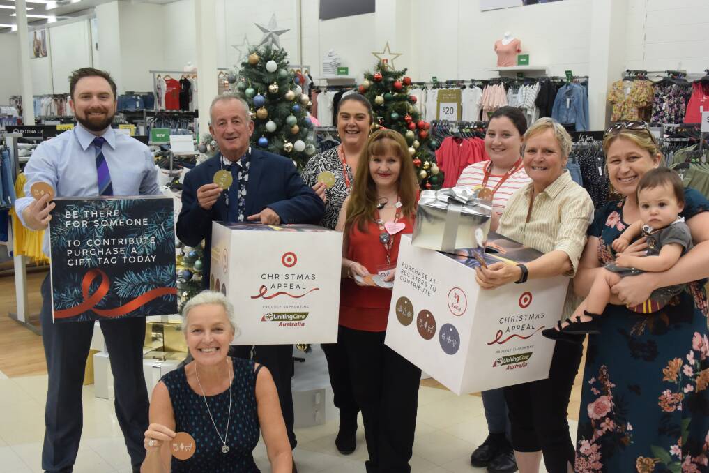CHRISTMAS SPIRIT: Target, Uniting Care and Bathurst Regional councillors hope the community will support the Target Christmas Appeal this year. 