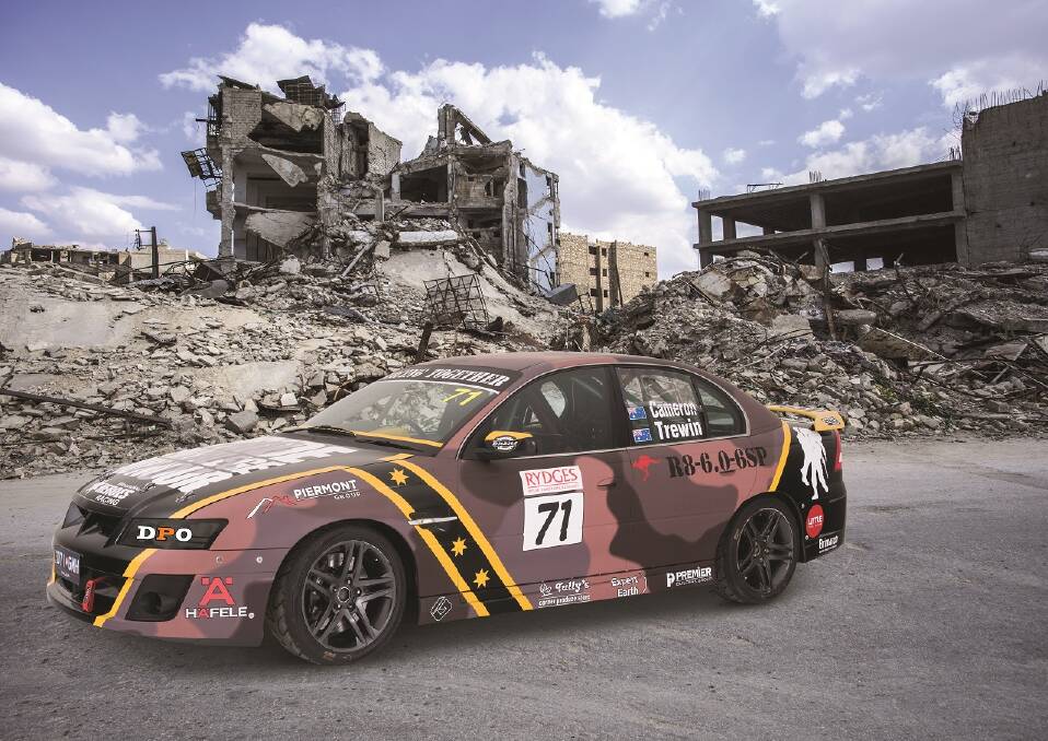 SPECIAL: The livery on the Wounded Heroes Racing HSV Clubsport R8 will promote the work of Wounded Heroes, a volunteer organisation that provides valuable support services to the Australian Defence Force. Photo: SUPPLIED