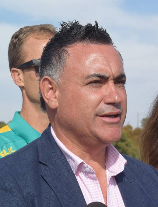 NSW leader of the Nationals, John Barilaro, pictured in Bathurst last week. 