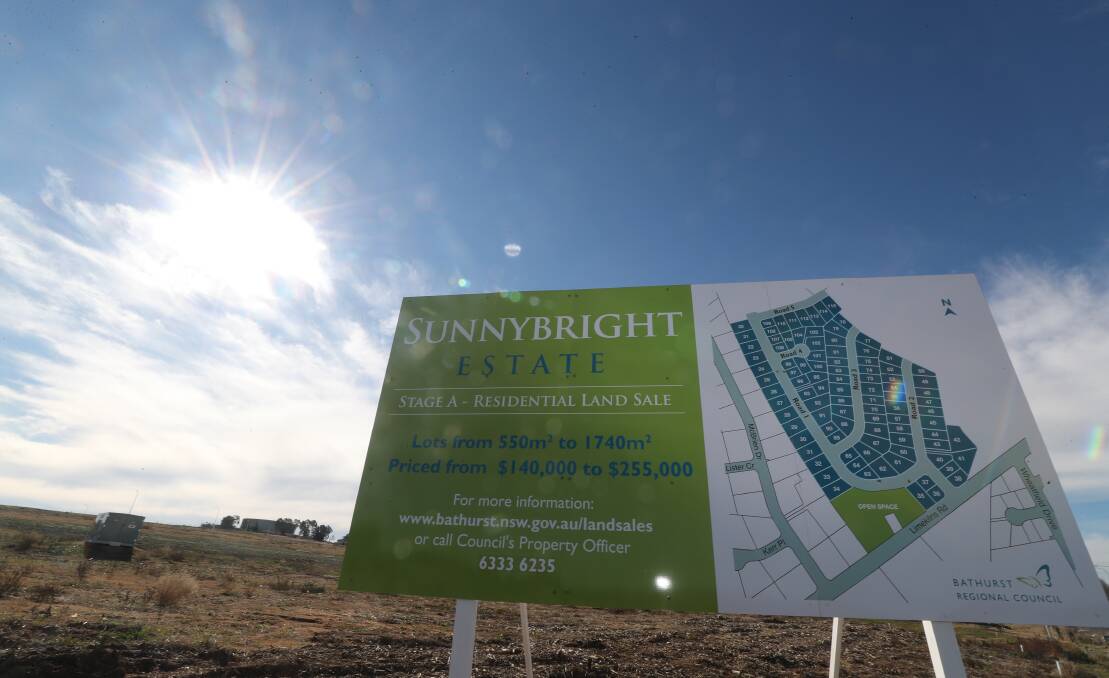 ONE OF MANY: Sunnybright Estate, off Limekilns Road, is one of several subdivisions Bathurst Regional Council is working on to address housing. Photo: PHIL BLATCH 070219pbsunny1