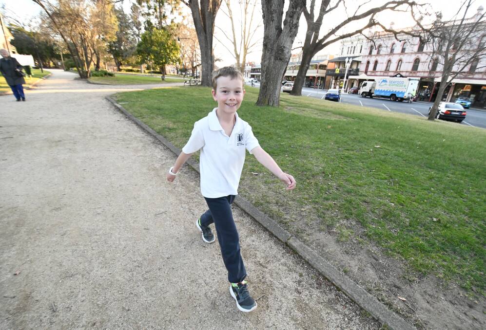 IMPORTANT CAUSE: Bathurst resident Nolan Stafford, 9, is raising money for the Miracle Babies Foundation through a charity walk. Photo: CHRIS SEABROOK 090419cnolan1