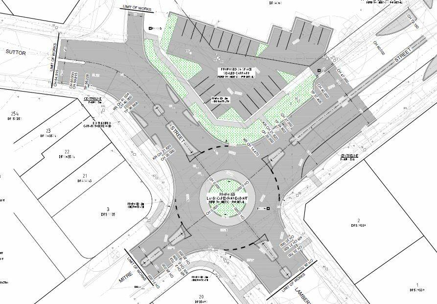 The design for the intersection released by Bathurst Regional Council in 2018. 
