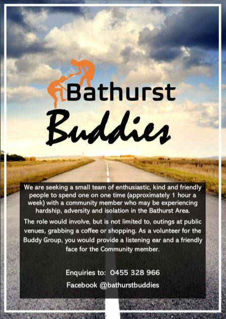 Bathurst Buddies calls for volunteers to help build social contact