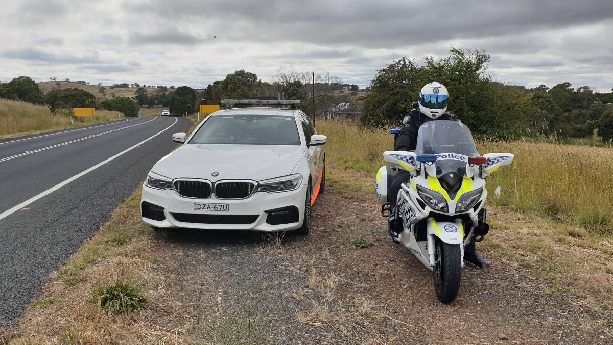 HIGH-VISIBILITY: Bathurst Highway Patrol officers have been out in force over the Christmas/New Year period. Photo: SUPPLIED